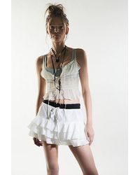 Urban Outfitters - Uo Kara Ruffle Micro Mini Skirt - Lyst