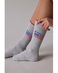 Polo Ralph Lauren - Logo Flag Crew Sock - Lyst