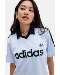 adidas - Blue Football Jersey T-shirt - Lyst