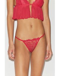 Out From Under - Butterfly Kisses Lace Thong - Lyst