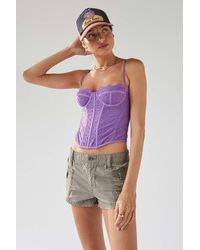 Out From Under Modern Love Corset - Purple