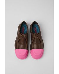 Camper - Junction Leather Moc-Toe Shoes - Lyst