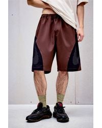 Oakley - Uo Exclusive Brown Abyss Panelled Shorts - Lyst