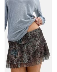 Urban Outfitters - Uo Belle Hotfix Mesh Mini Skort - Lyst