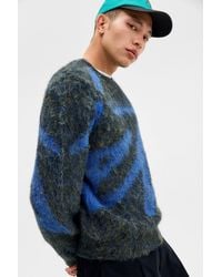 iets frans... - Black & Cobalt Intarsia Knit Jumper - Lyst