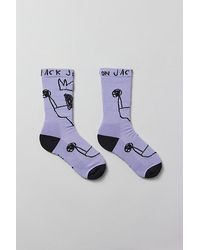 Urban Outfitters - Basquiat Doodle Crew Sock - Lyst