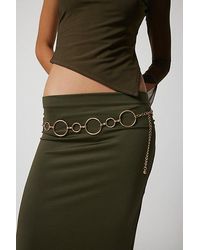 Urban Outfitters - Wide Circle Chain Belt - Lyst