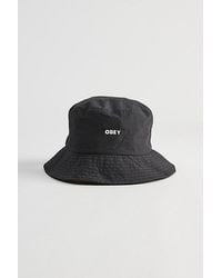Obey - Bold Nylon Bucket Hat - Lyst