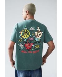 Urban Outfitters - Uo Green Killer Acid T-shirt - Lyst