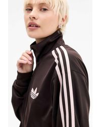 adidas Originals - Chocolate & Pink Firebird Track Top Xs At Urban Outfitters - Lyst