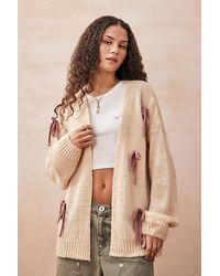 Urban Outfitters - Uo Bow Knit Cardigan - Lyst