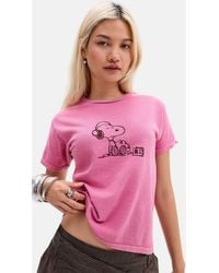 Urban Outfitters - Uo Dj Snoopy Relaxed Graphic Tee - Lyst