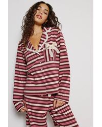 Wild Lovers - Elizabeth Stripe Pyjama Shirt - Lyst