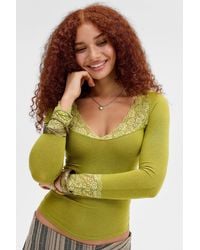 Out From Under - Lydia Lace Trim Top - Lyst