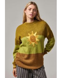 Daisy Street - Intarsia Knit Sun Jumper Xs At Urban Outfitters - Lyst