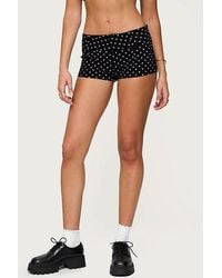 Edikted - Twyla Polka Dot Stretch Shorts - Lyst