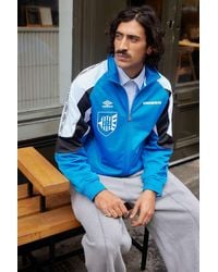 Umbro - Uo Exclusive Blue Taped Track Jacket - Lyst