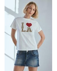 Urban Outfitters - I Heart City Applique Graphic Slim Tee - Lyst