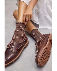 Out From Under - Floral Textured Socks - Lyst