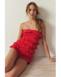 Out From Under - Sweet Dreams Ruffle Playsuit - Lyst