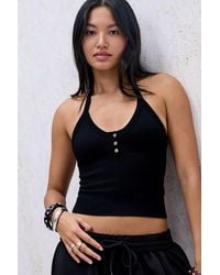 Out From Under - Andi Halter Button Seamless Cami - Lyst