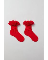 Happy Socks - Marry Me Ruffle Crew Sock - Lyst