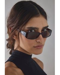Vintage & ReMADE by UO - Vintage By Uo Slim Rectangular Sunglasses - Lyst