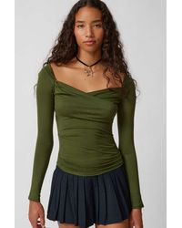 Urban Outfitters - Uo Sandy Off-the-shoulder Long Sleeve Top - Lyst