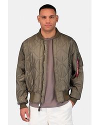 Alpha Industries - L-2B Relaxed Quilted Flight Jacket - Lyst