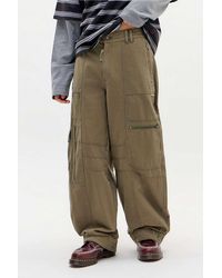 BDG - Exposed Zip Cargo Trousers - Lyst
