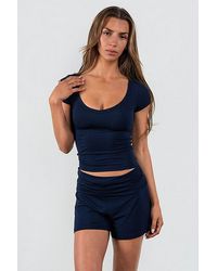 Vitaly - Float Rib Henley Tee - Lyst