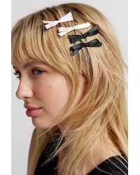 Urban Outfitters - Satin Bow Hair Slide 6-Pack Set - Lyst