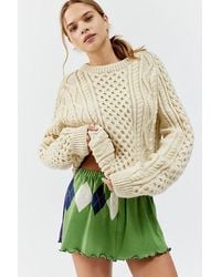 Urban Renewal - Remade Lettuce Edge Aryle Sweater Mini Skirt - Lyst