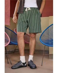 Ayker - Stripe Print Twill Shorts - Lyst