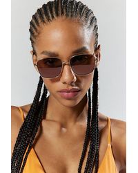 Urban Outfitters - Uo Essential Metal Square Sunglasses - Lyst