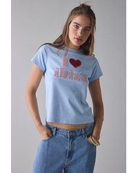 Urban Outfitters - I Heart City Applique Graphic Slim Tee - Lyst