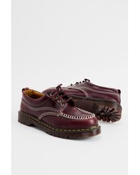 Dr. Martens - Red Lowell 4-eye Leather Shoes - Lyst