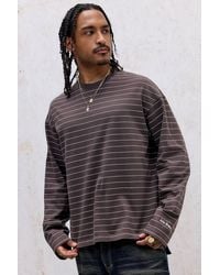 iets frans... - Brown Stripe Long Sleeve T-shirt - Lyst