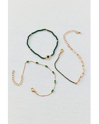 Urban Outfitters - Delicate Beaded Chain Bracelet Set - Lyst