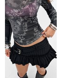 Urban Outfitters - Uo Otti Belted Mini Kilt Skirt - Lyst