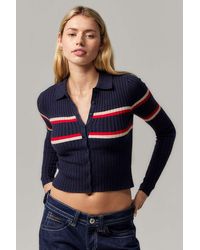 BDG - Denver Stripe Polo Cardigan - Lyst