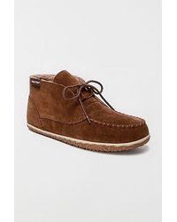 Minnetonka - Torrey Suede Lace-Up Slipper Boots - Lyst