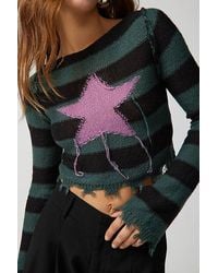 Urban Outfitters - Uo Rock Star Distressed Sweater - Lyst