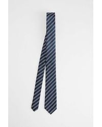 Urban Outfitters - Uo Navy & Green Striped Tie - Lyst