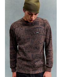X-Large - Brown Logo Print Sweatshirt - Lyst