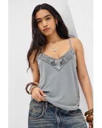 Silence + Noise - Silence + Noise Lana Embellished Cami Top - Lyst