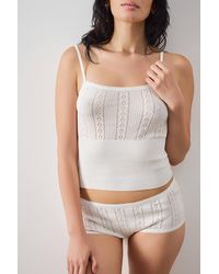 Out From Under - Knit Pointelle Cami - Lyst