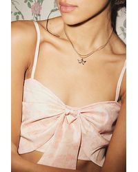 Urban Outfitters - Delicate Cherub Charm Necklace - Lyst