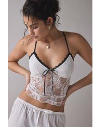 Vintage & ReMADE by UO - Remade By Uo Remnants Dainty Semi-Sheer Lace Cami - Lyst