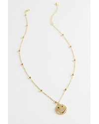 Urban Outfitters - Iced Happy Face Pendant Necklace - Lyst